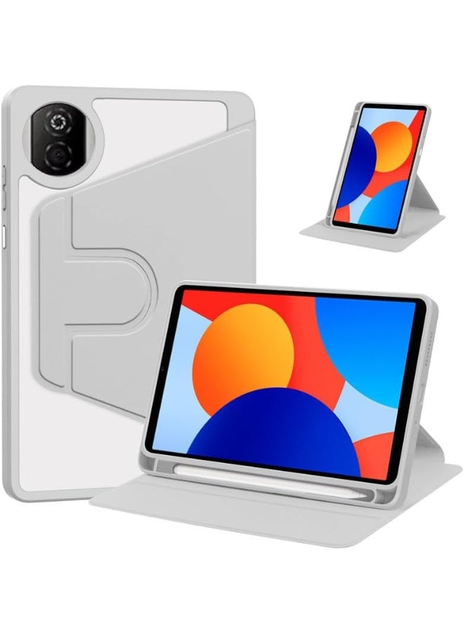 Compatible with Honor Pad X7 8.7 inch 2025 Case with Pen Holder, 360 Degree Swivel Stand Folio Flip Smart Tablet Cover For Honor Pad X7 8.7'' (Gray) - Image 1